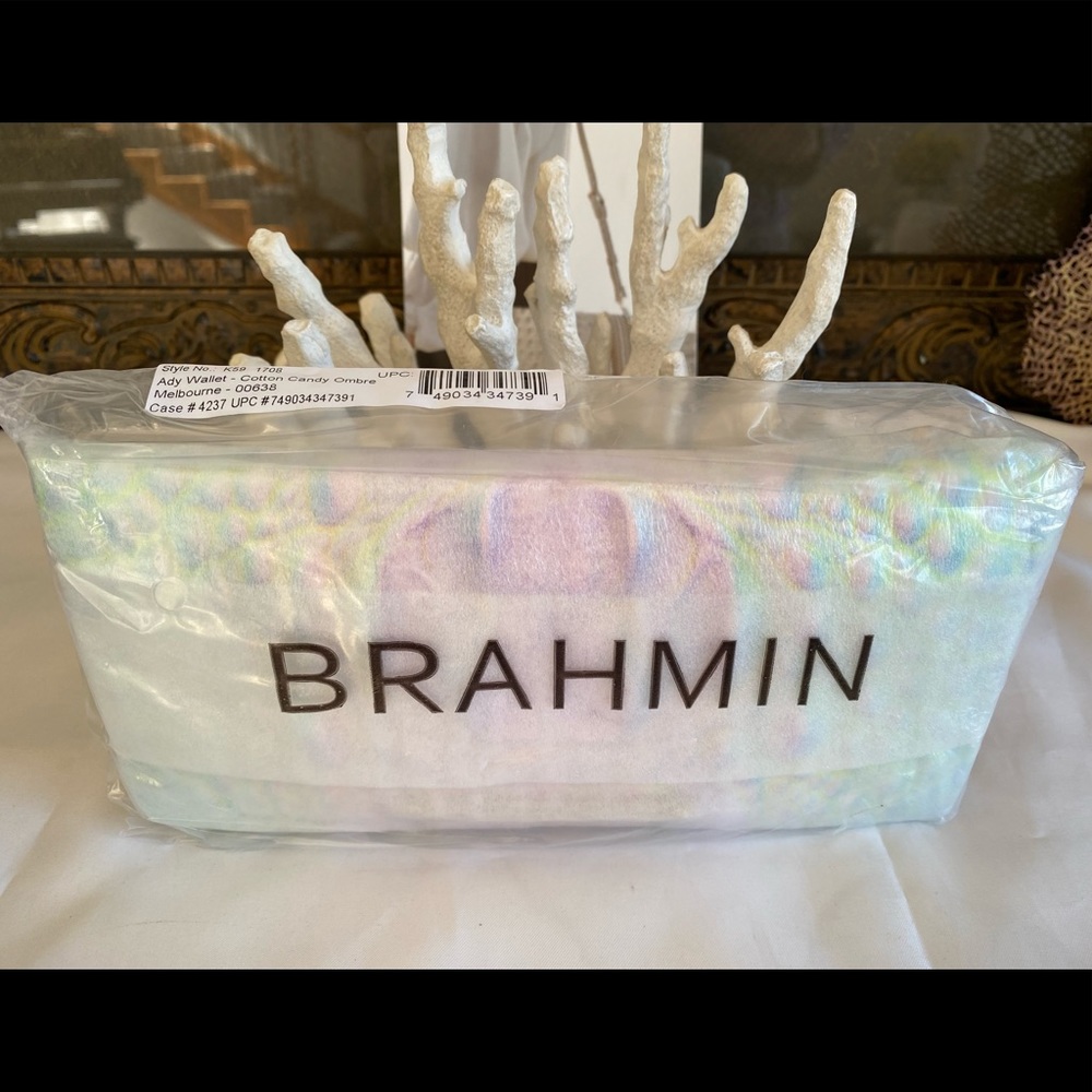 “EYE”💕🍭COTTON CANDY🍭💕 OMBRE BRAHMIN ADY WALLET NWT - Picture 6 of 7